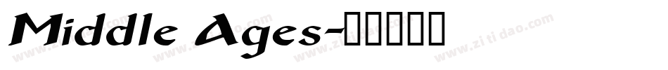 Middle Ages字体转换